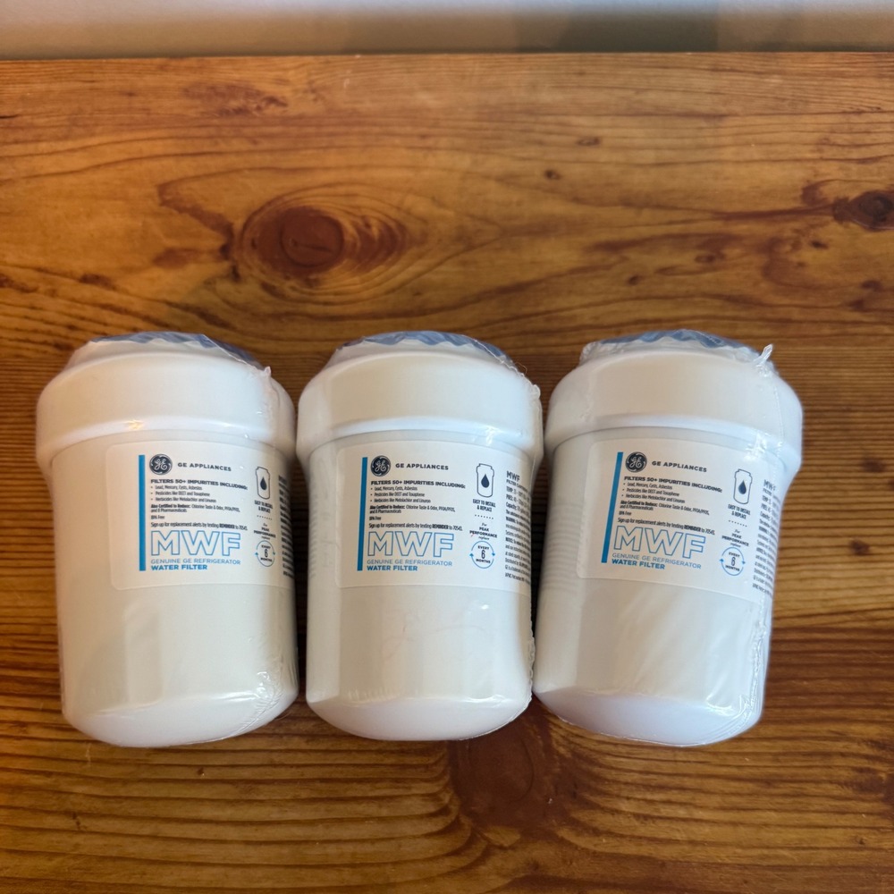 GE Appliances MWF Genuine Refrigerator Water Filter 3 Pack New‎ Sealed